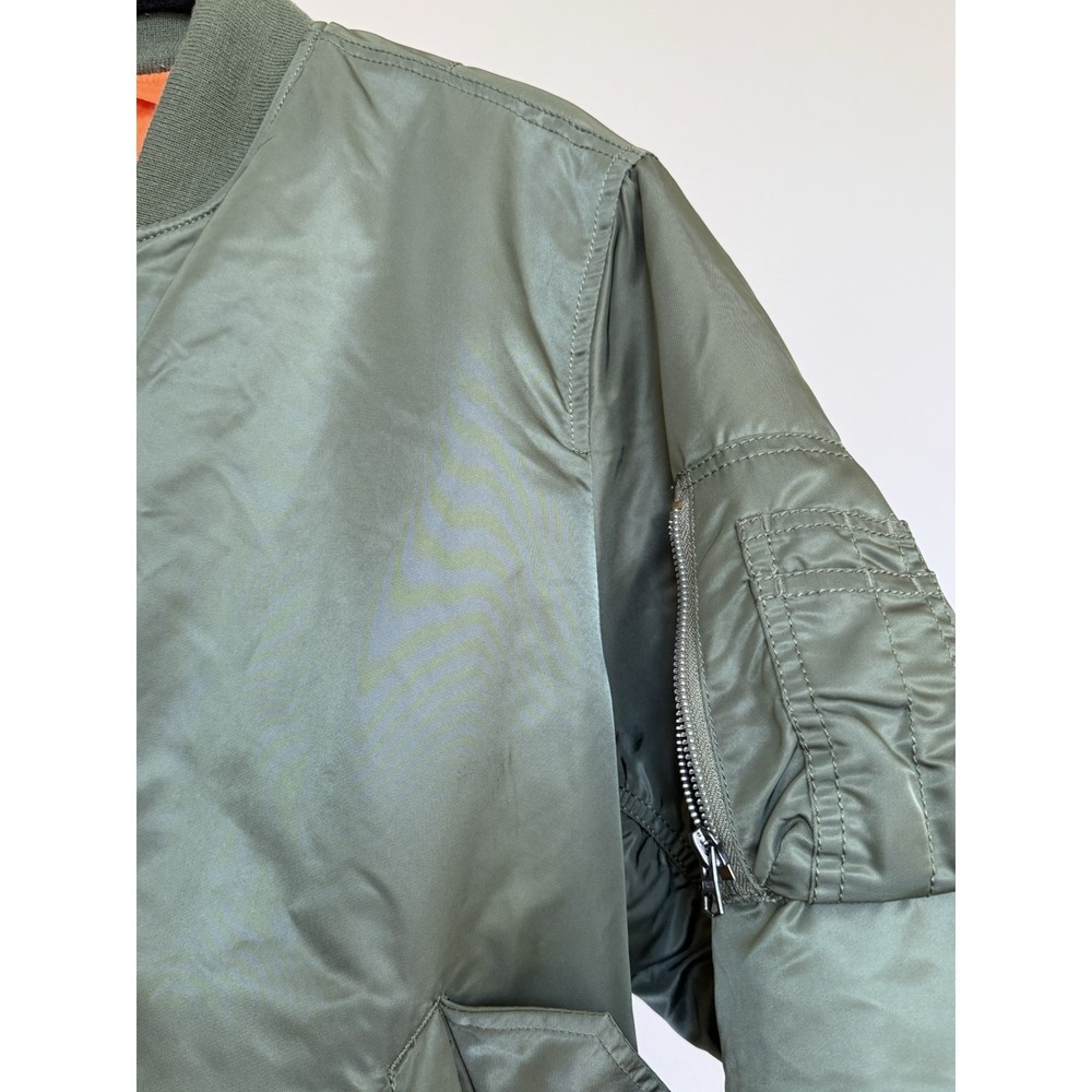 alpha industries‎ flight jacket ma 1 sage Green Size MT - Picture 4 of 8